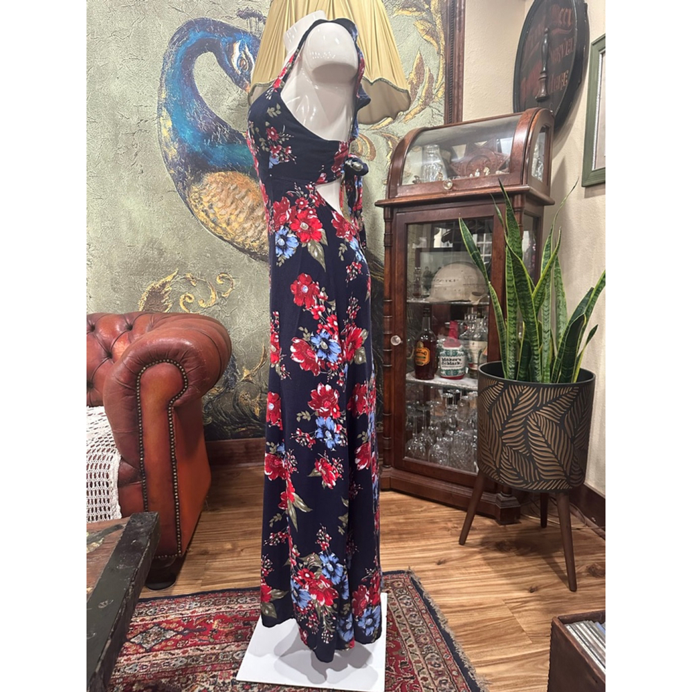 Charlotte Russe Floral Boho Maxi Dress Small - Picture 4 of 9